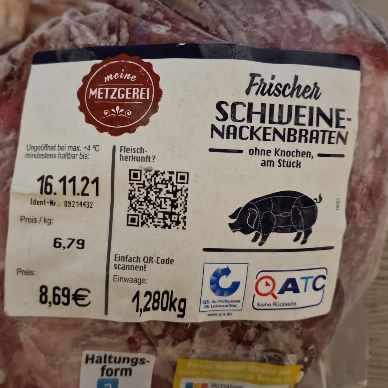 Fotografie - Schweine nackenbraten Meine Metzgerei