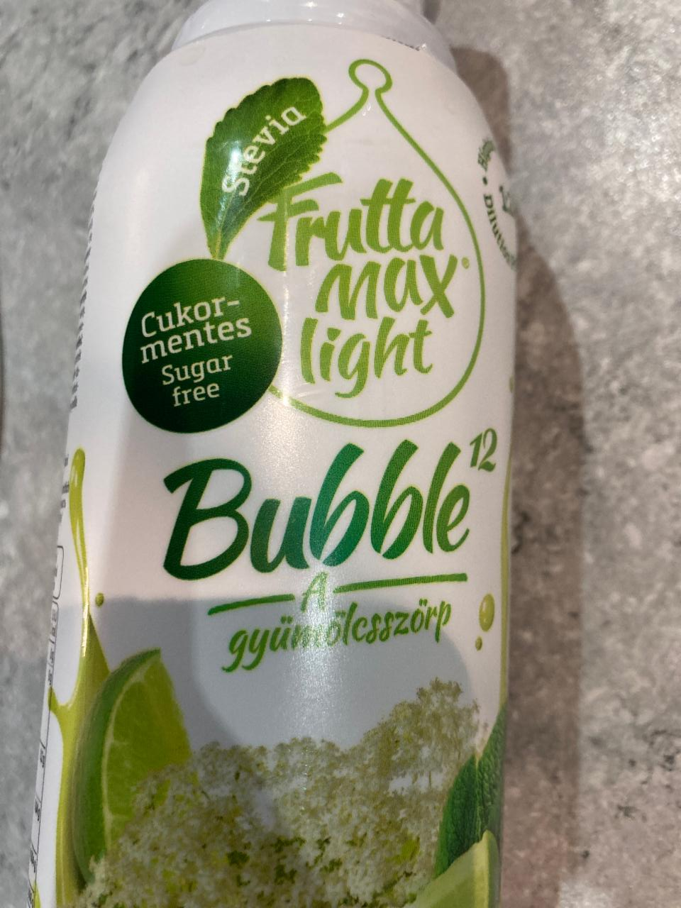 Fotografie - frutta max light bubble ovocný sirup s príchuťou bázy