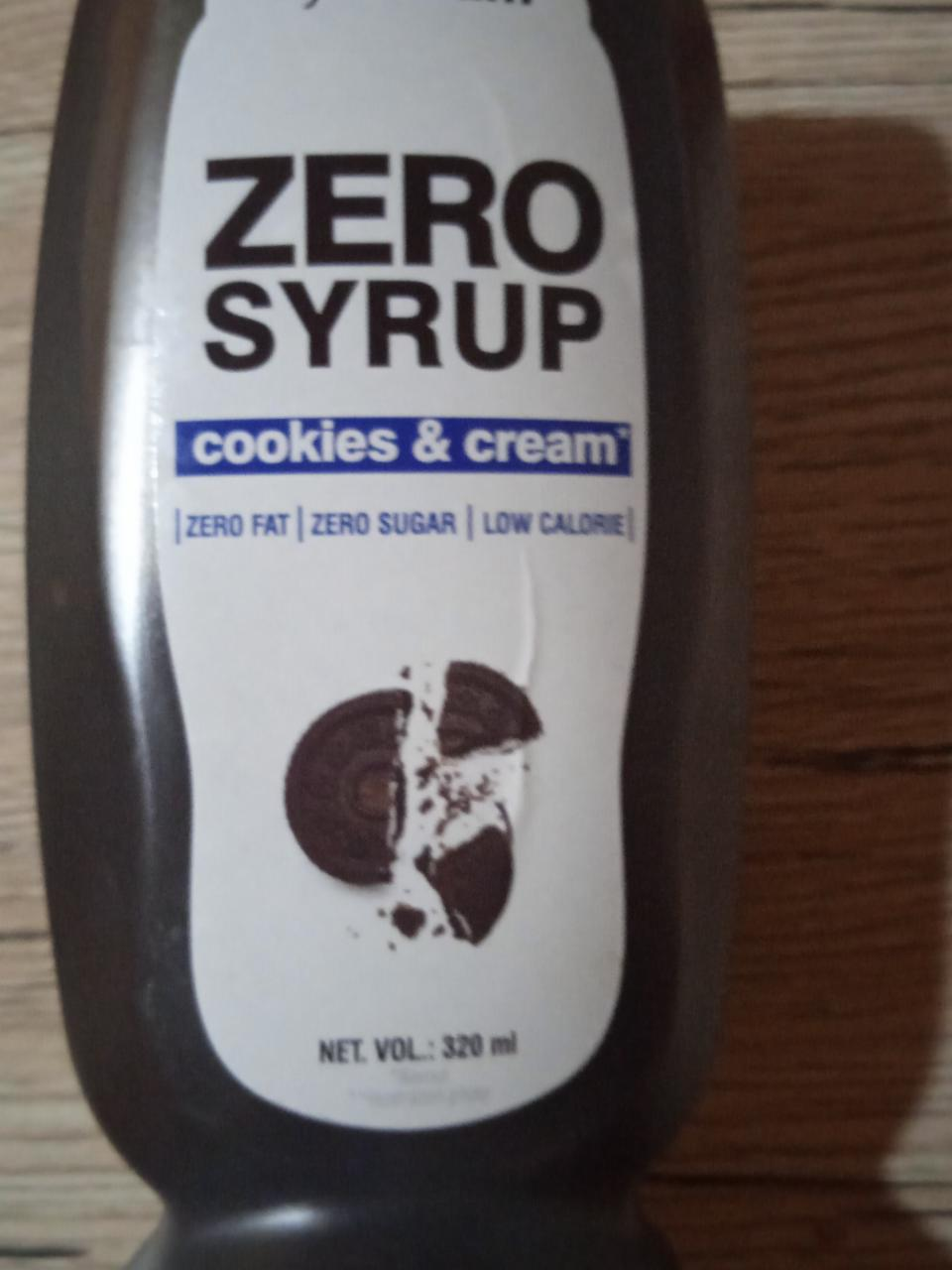 Fotografie - ZERO SYRUP cookies & cream GymBeam