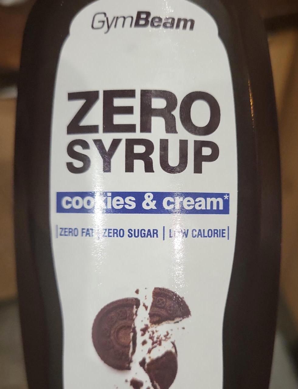 Fotografie - ZERO SYRUP cookies & cream GymBeam