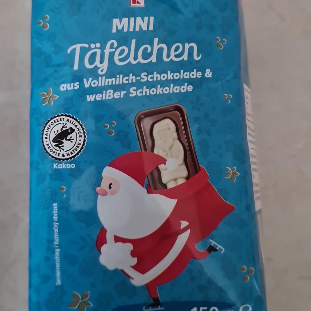 Fotografie - Mini Täfelchen aus Vollmilch-Achokolade & weißer Schokolade