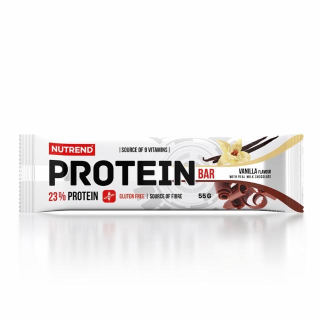 Fotografie - Protein bar 23% vanilla flavour with real milk chocolate Nutrend