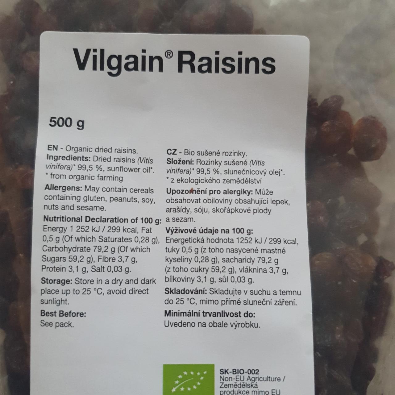 Fotografie - Vilgain Raisins