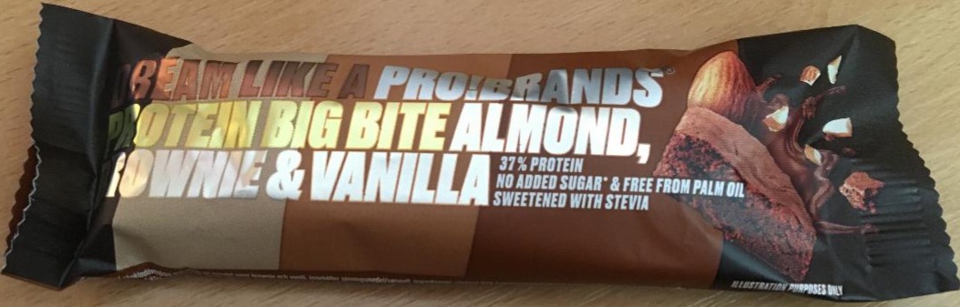 Fotografie - Protein big bite Almond, Brownie & Vanilla Pro!brands