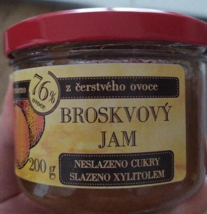 Fotografie - Broskvový jam 76% ovoce Baňovský mlýn