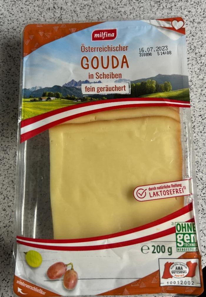 Fotografie - Österreichischer Gouda in Scheiben Milfina