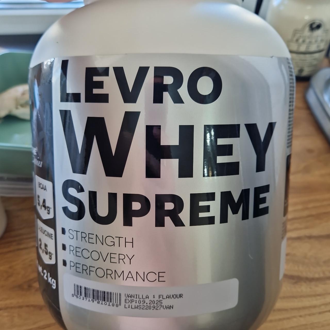 Fotografie - Whey Supreme Vanilla Levro