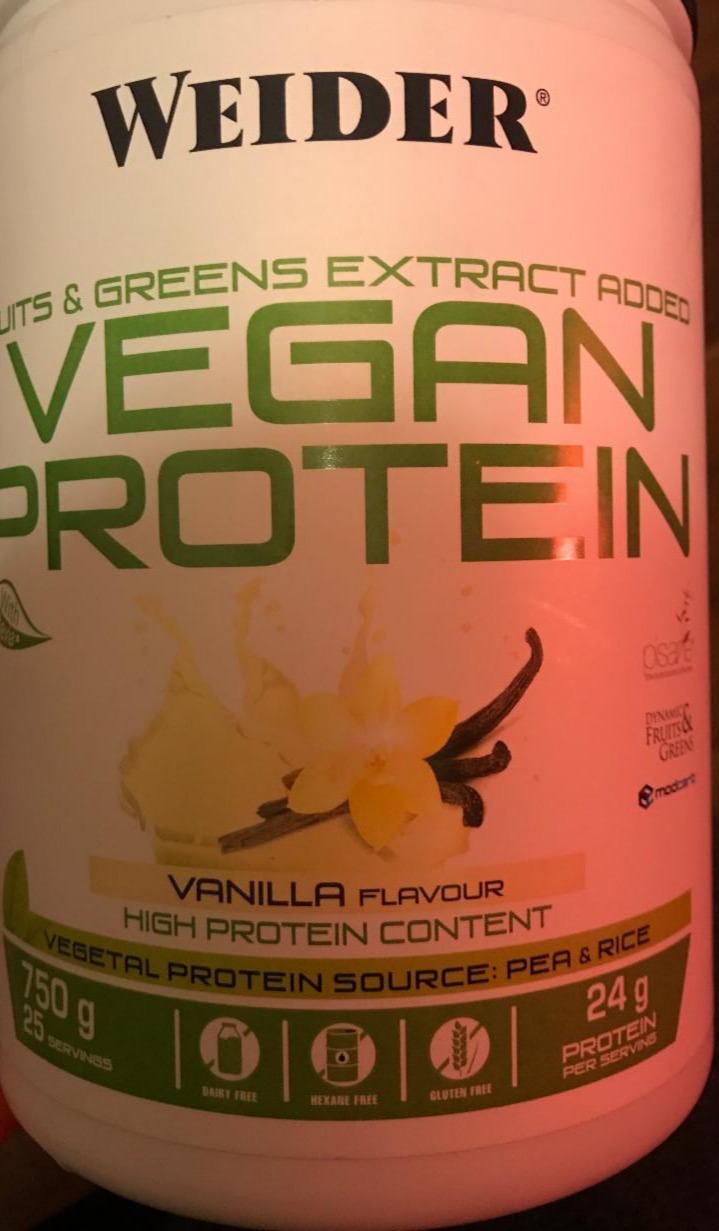 Fotografie - vegan protein vanilla Weider
