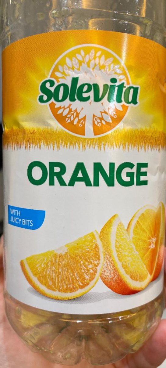 Fotografie - Orange with juicy bits (pomarančová šťava s dužinou) Solevita