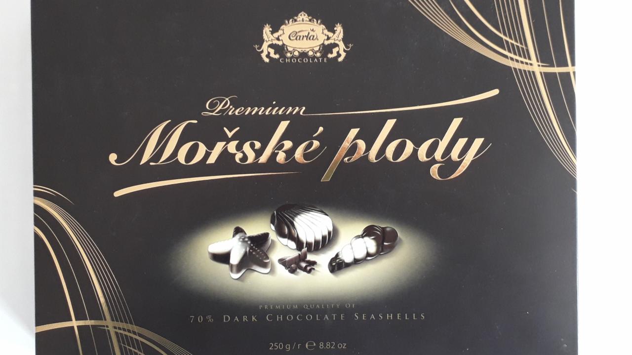 Fotografie - Premium Mořské plody 70% dark chocolate seashells Carla