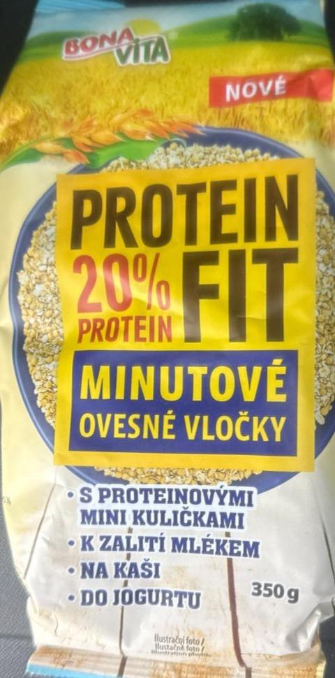 Fotografie - Minutové ovesné vločky protein fit 20% Bonavita