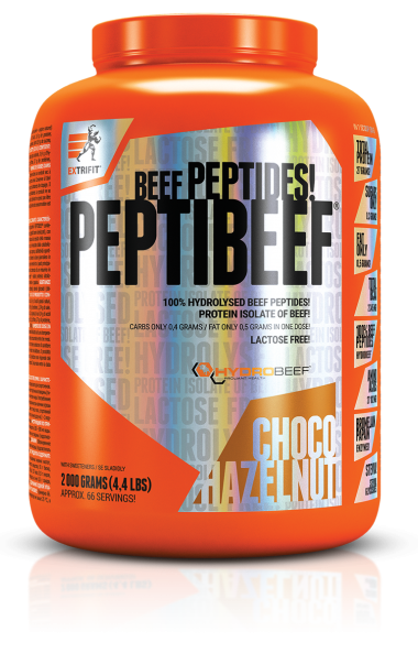 Fotografie - PeptiBeef beef peptides choco hazelnut Extrifit