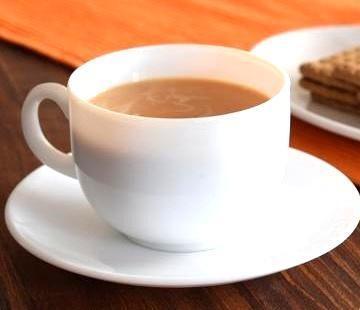 Fotografie - čaj čierny s mlékem bez cukru