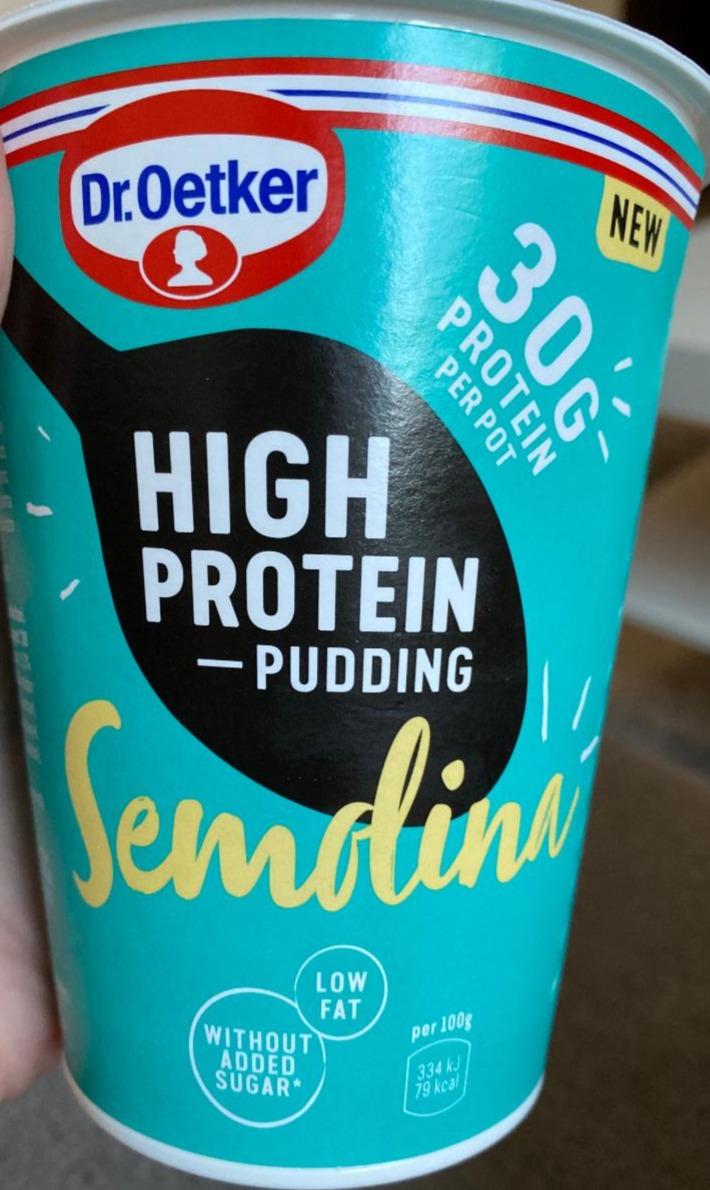 Fotografie - High Protein Pudding Semolina Dr.Oetker