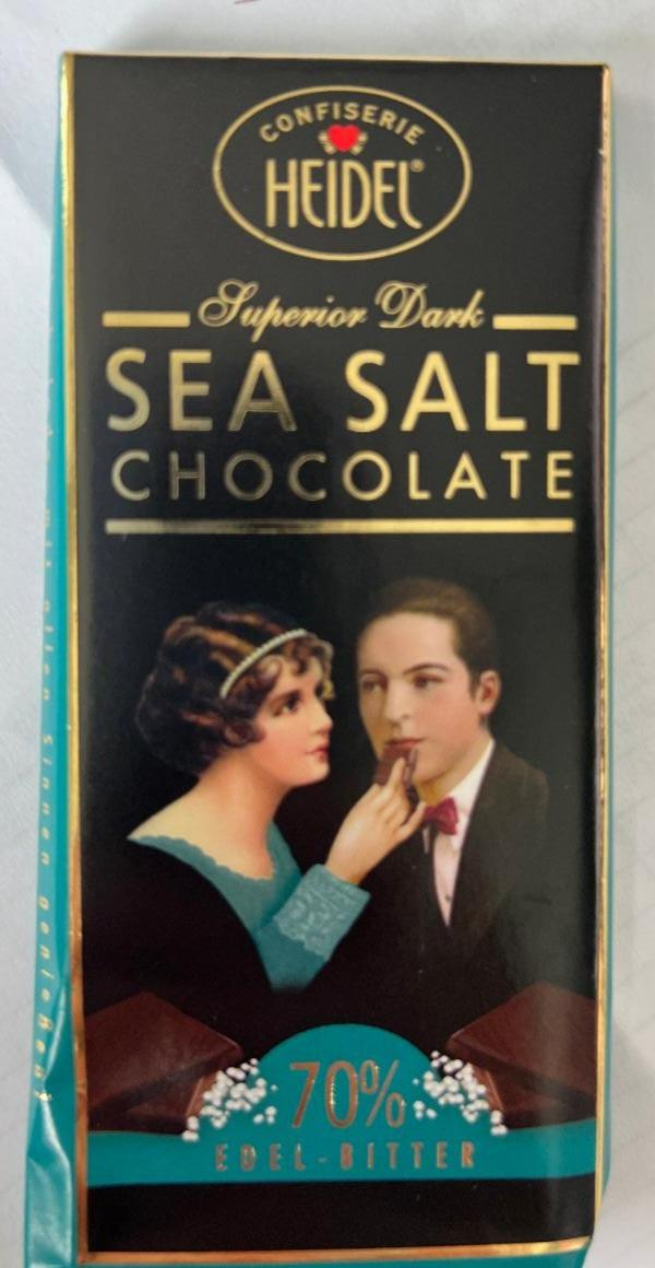 Fotografie - Sea Salt chocolate Superior dark 70% Heidel