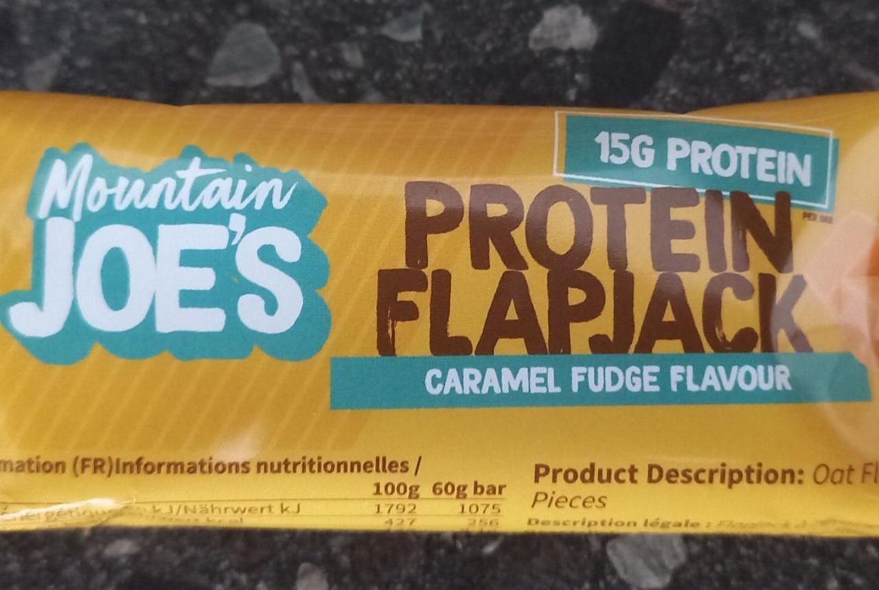 Fotografie - Protein Flapjack Caramel fudge flavour Mountain Joe's