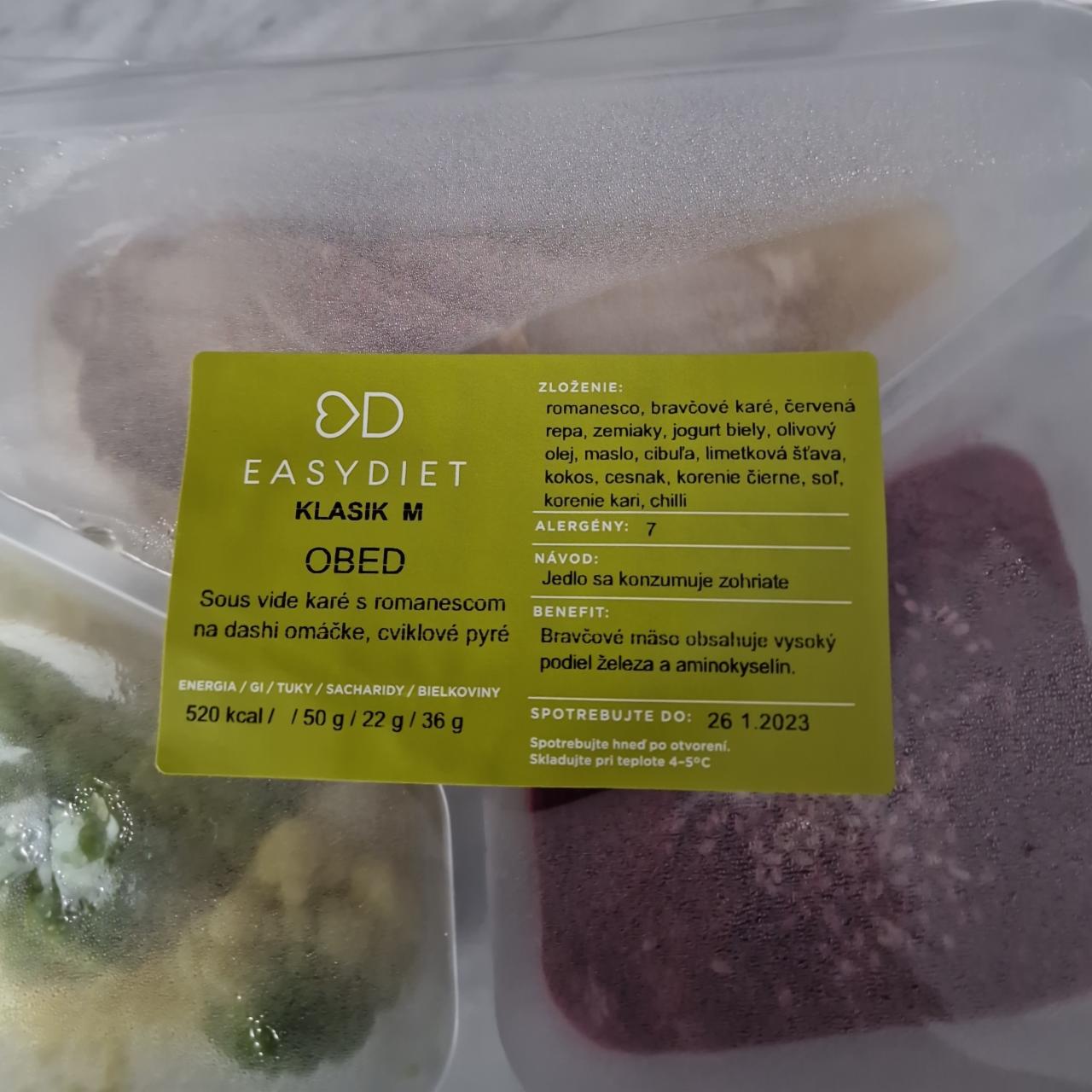 Fotografie - Sous vide karé s romanescom na dashi omáčke, cviklové pyré EasyDiet