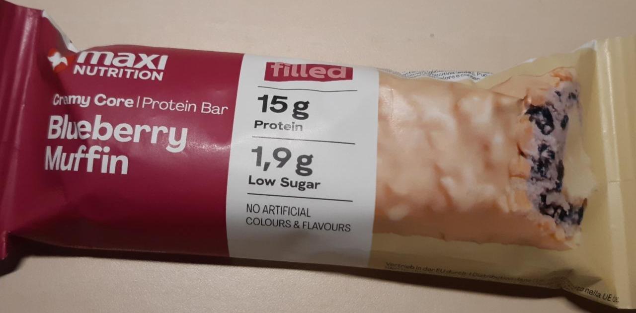 Fotografie - Creamy Core Protein Bar Blueberry Muffin Maxi Nutrition