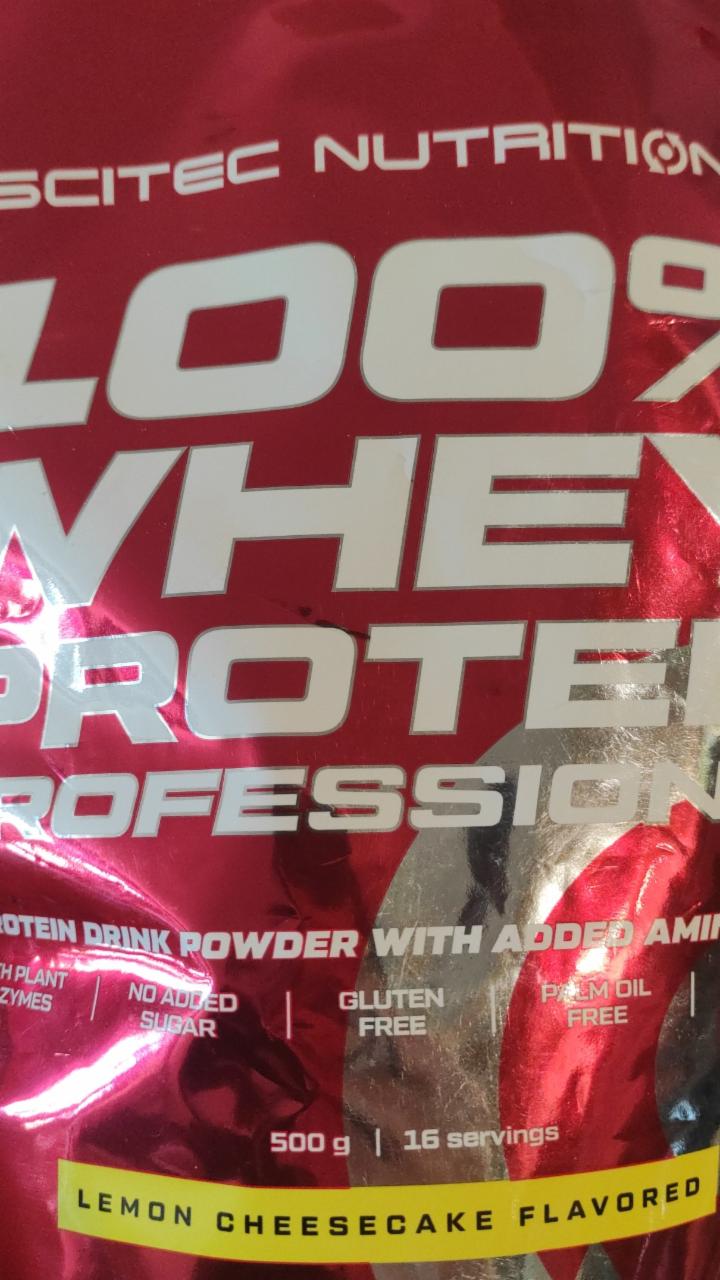 Fotografie - 100% whey protein professional lemon cheesecake flavored