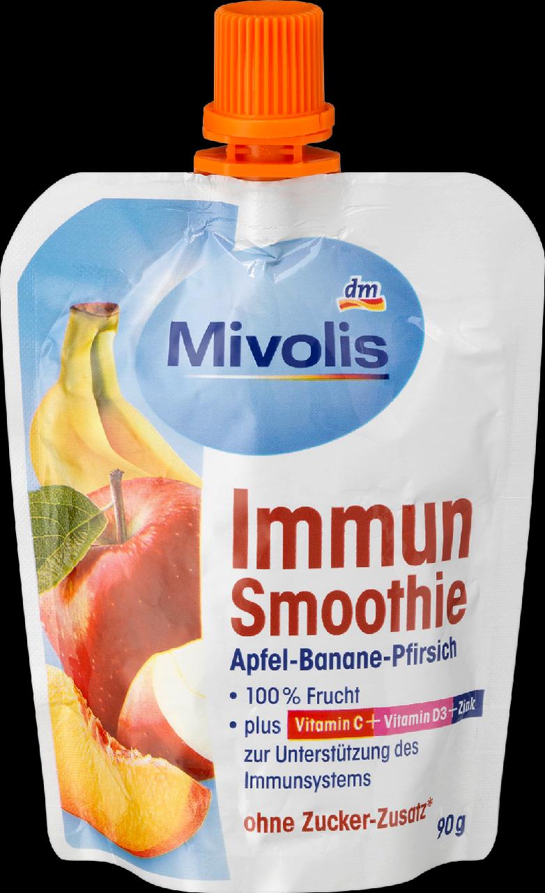 Fotografie - Mivolis Immun smoothie jablko, banán, broskyňa