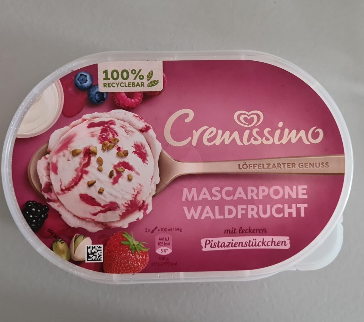 Fotografie - Cremissimo Mascarpone Waldfrucht Unilever