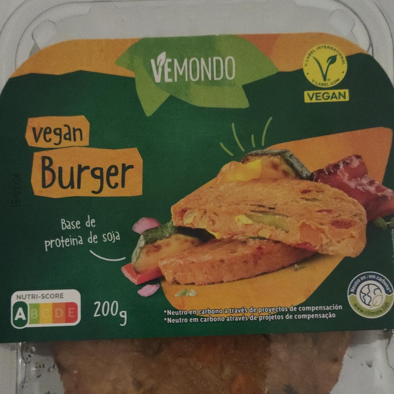 Fotografie - Vegan burger Vemondo