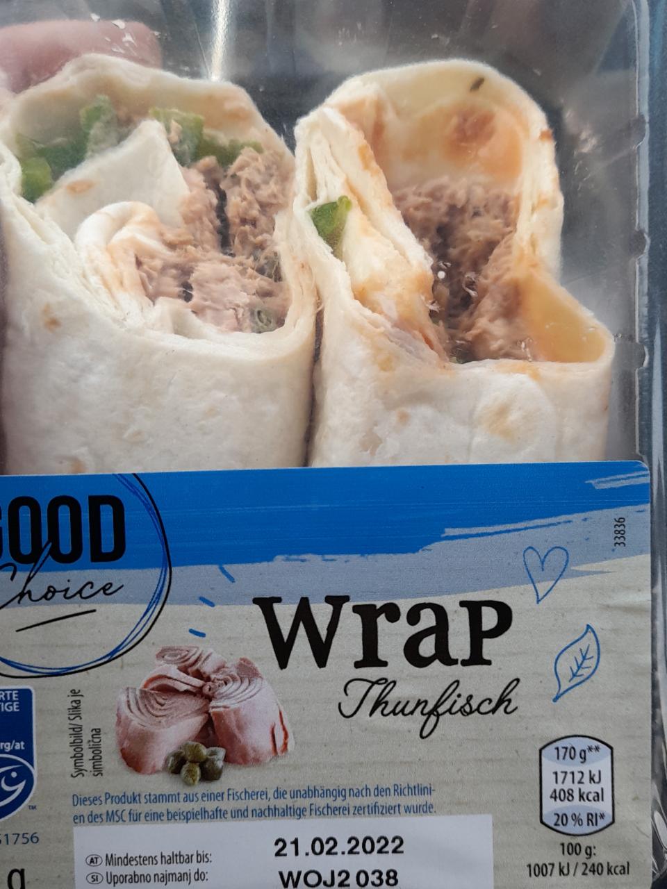 Fotografie - Wrap Thunfisch Good Choice