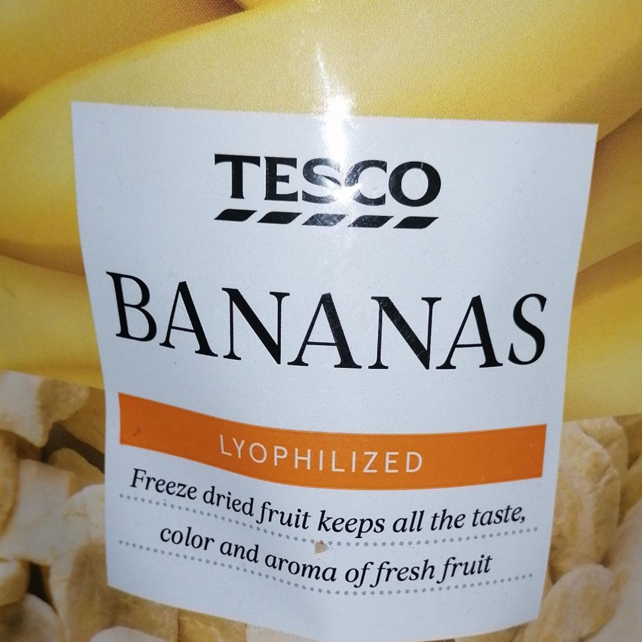 Fotografie - Banány sušené mrazem Tesco