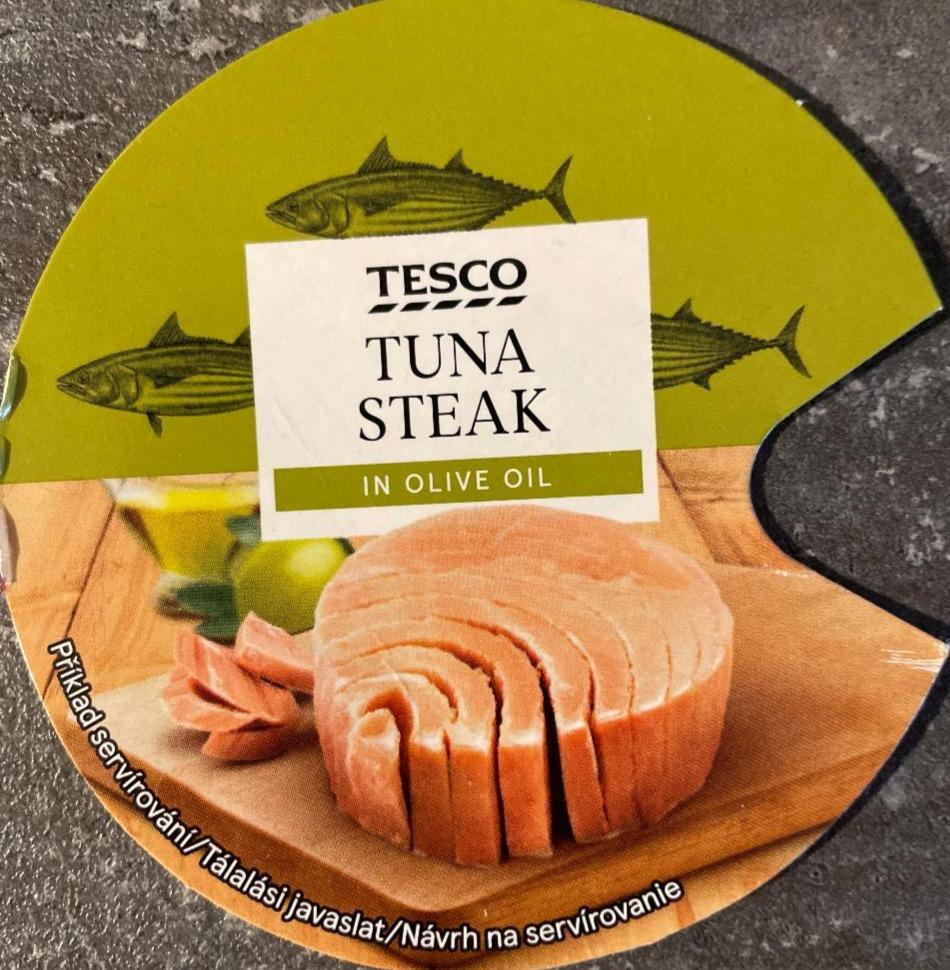Fotografie - Tuna steak in olive oil Tesco