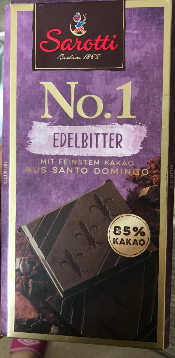 Fotografie - čokoláda Edelbitter No.1 85% kakaa
