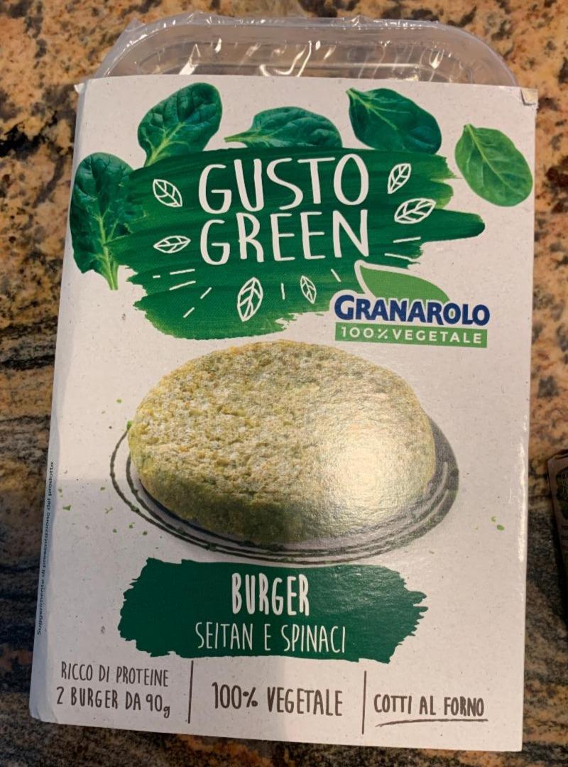 Fotografie - Gusto green Burger Seitan e spinaci