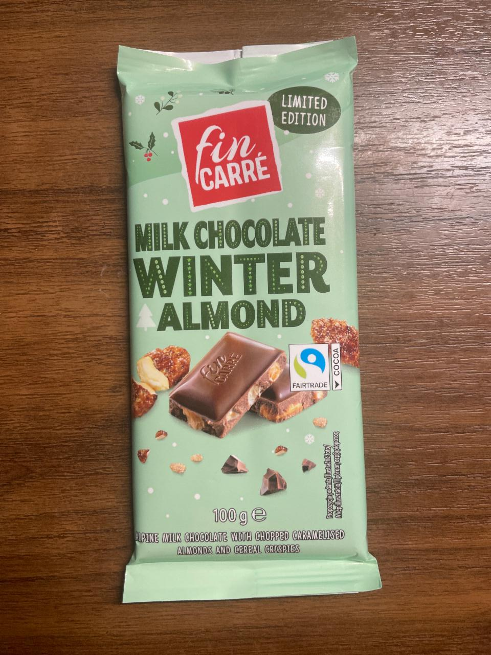 Fotografie - Milk Chocolate Winter Almond Fin Carré