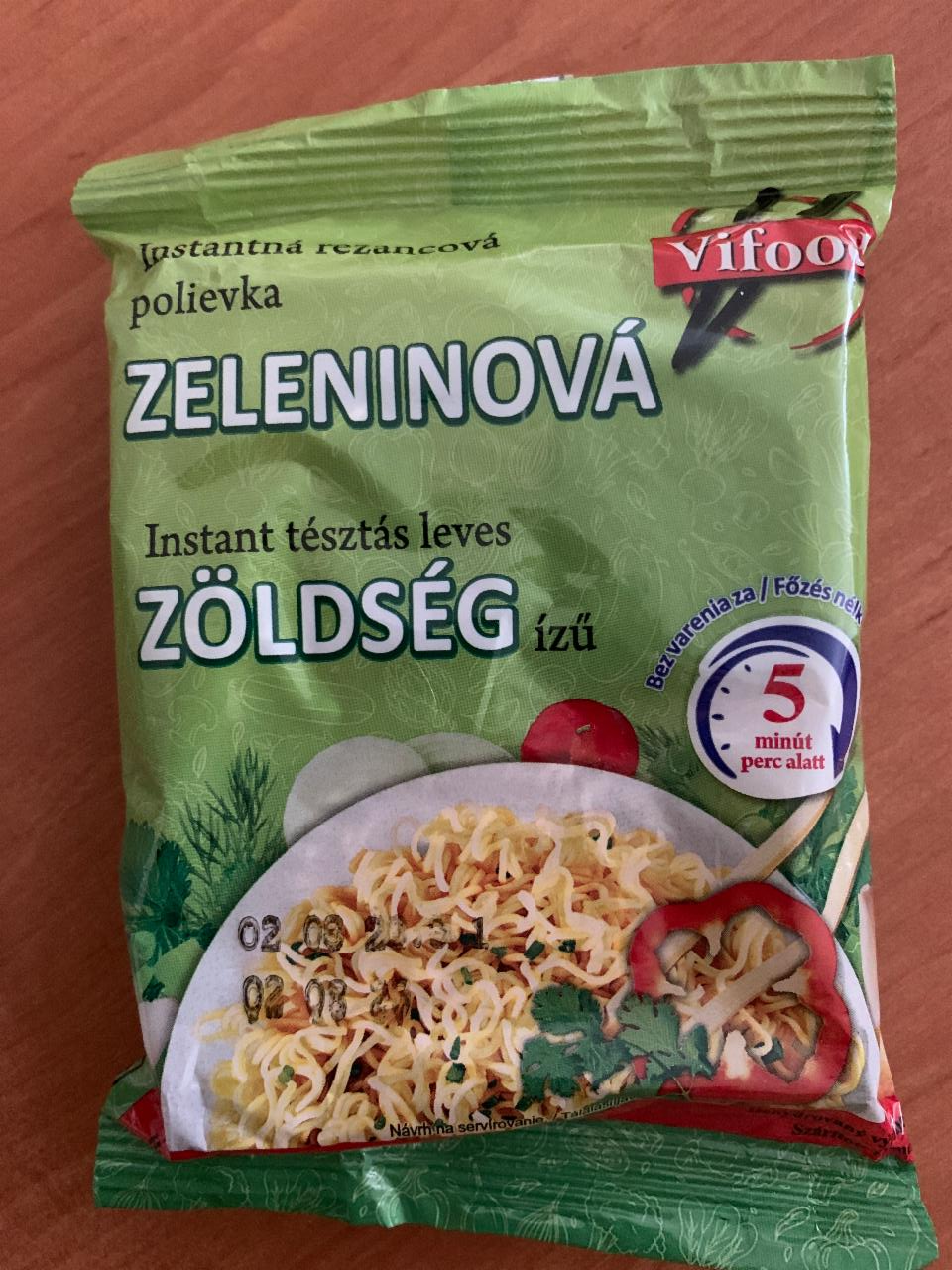 Fotografie - Instatntná rezancová polievka zeleninová Vifood