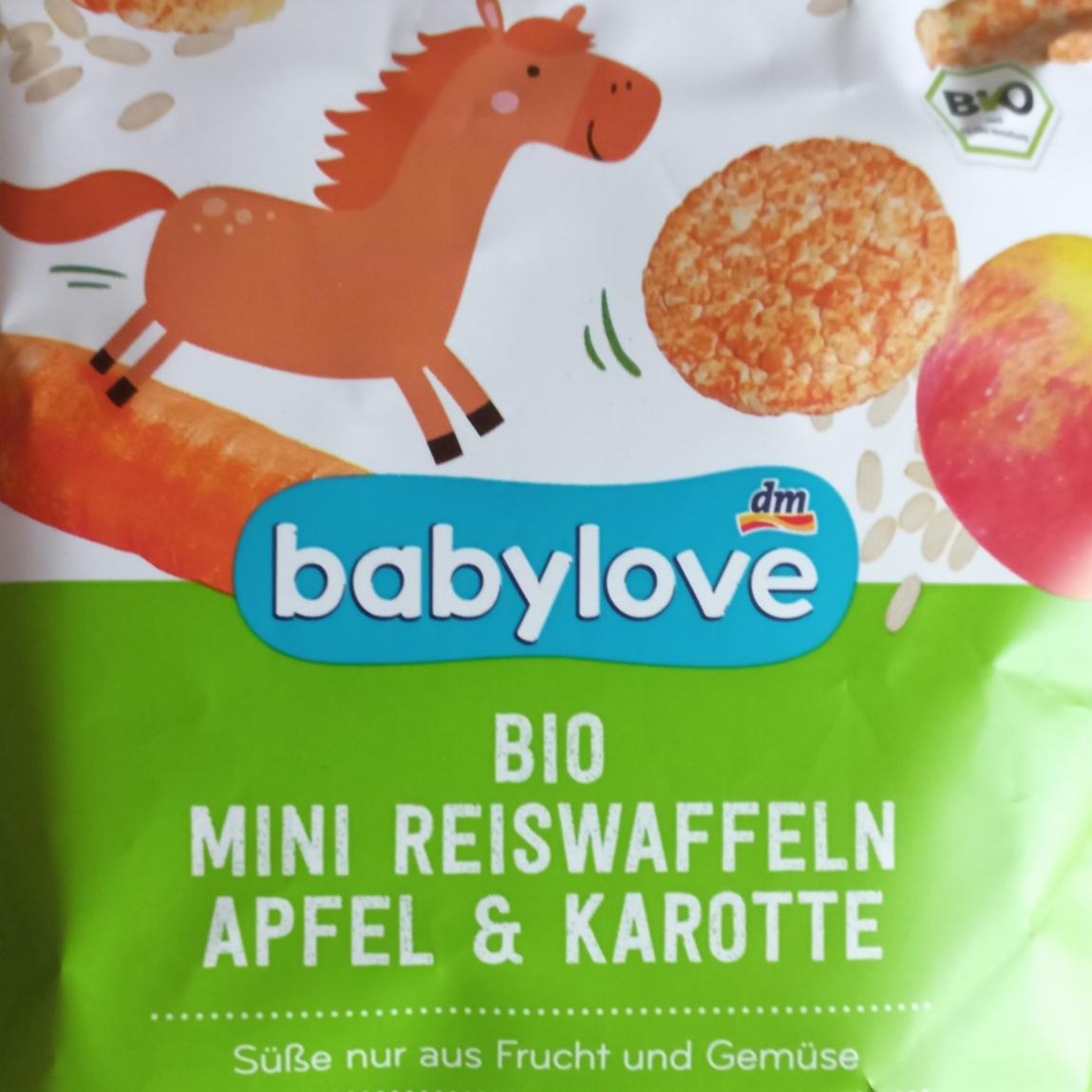 Fotografie - Bio mini reiswaffeln apfel & karotte dm Babylove