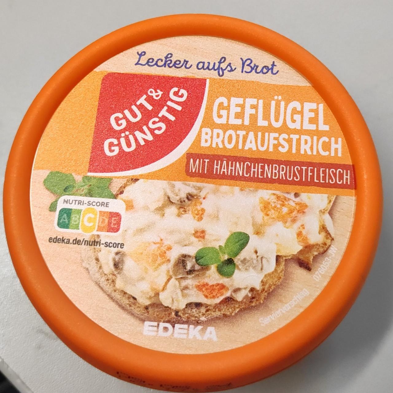 Fotografie - Geflügel Brotaufstrich mit Hähnchenbrustfleisch Gut&Günstig