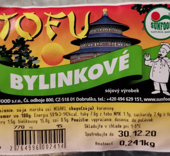 Fotografie - Tofu bylinkové Sunfood