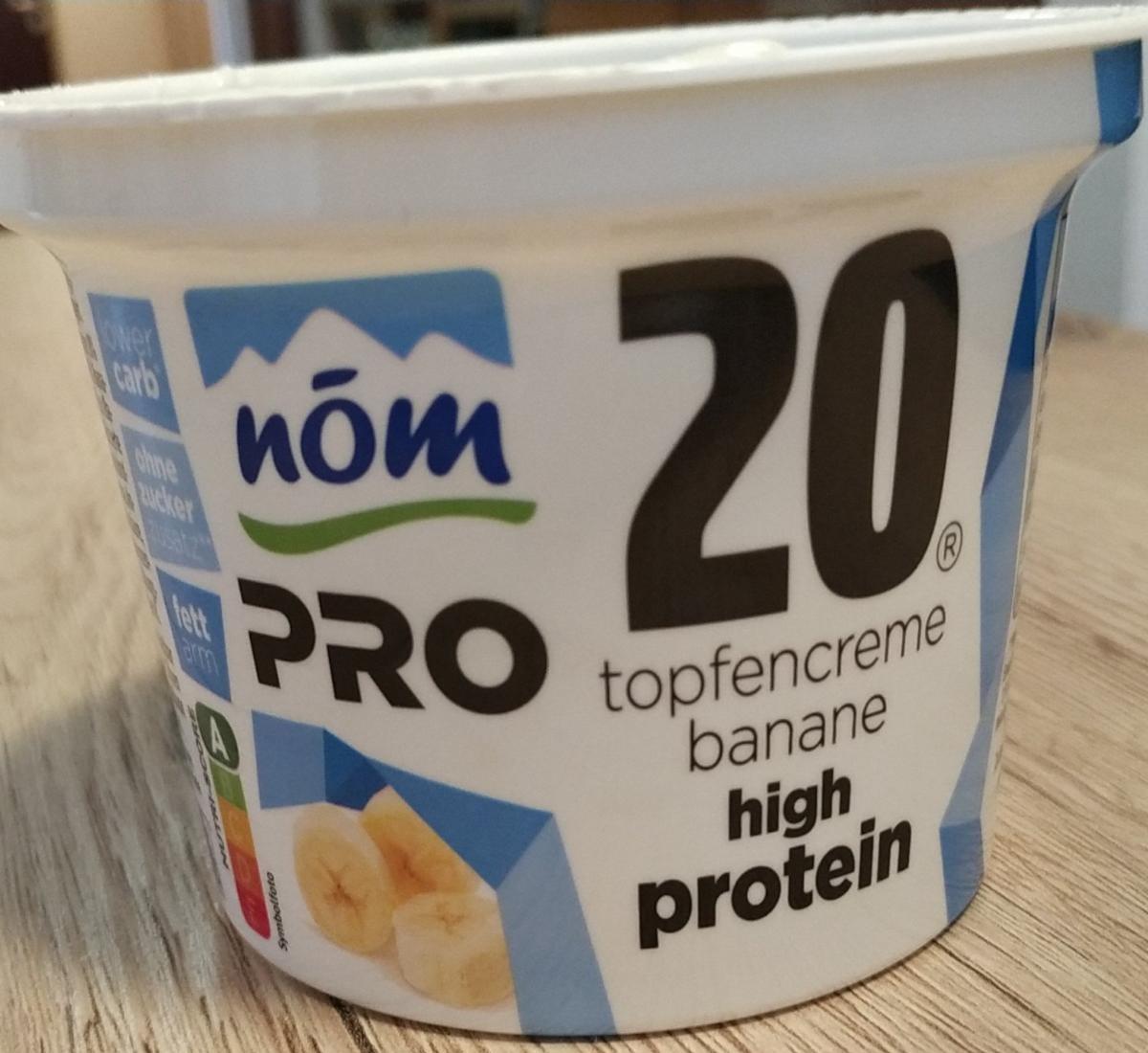 Fotografie - Pro 20 Topfencreme Banane High protein Nöm