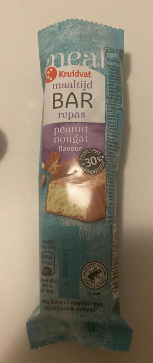 Fotografie - Maaltijd Bar repas peanut nougat flavour Kruidvat