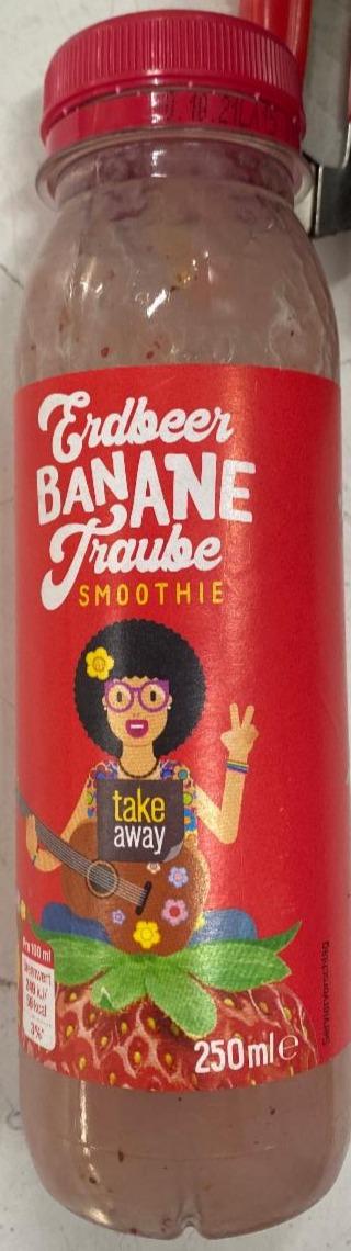 Fotografie - Erdbeer Banane Traube smothie