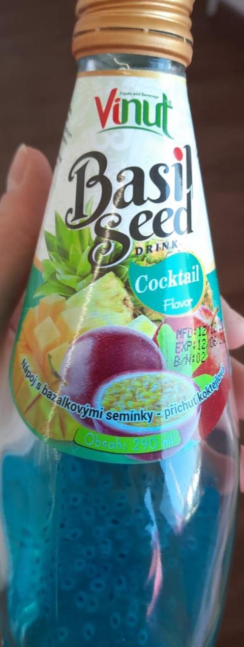 Fotografie - Basil Seed Drink Cocktail Flavor Vinut