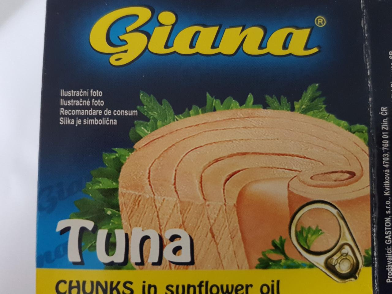 Fotografie - Giana tuniak v slnečnicovom oleji (kúsky)