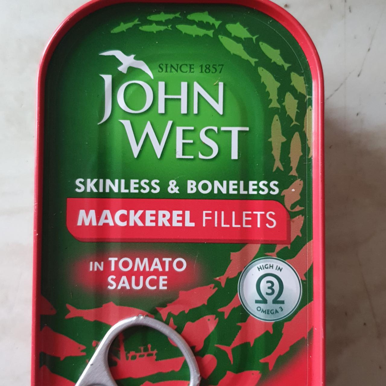 Fotografie - Mackerel fillets in tomato sauce John West