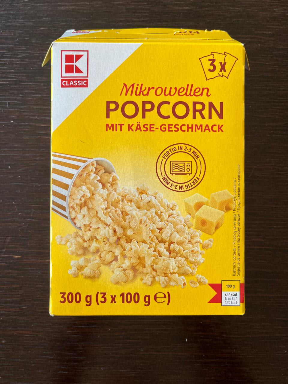 Fotografie - Popcorn mit käse-geschmack K-Classic
