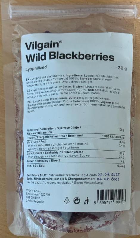 Fotografie - Wild Blackberries Lyophilized Vilgain