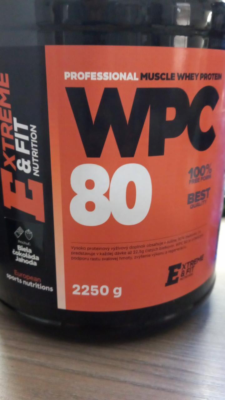 Fotografie - WPC 80 Extreme & Fit Nutrition Biela čokoláda Jahoda