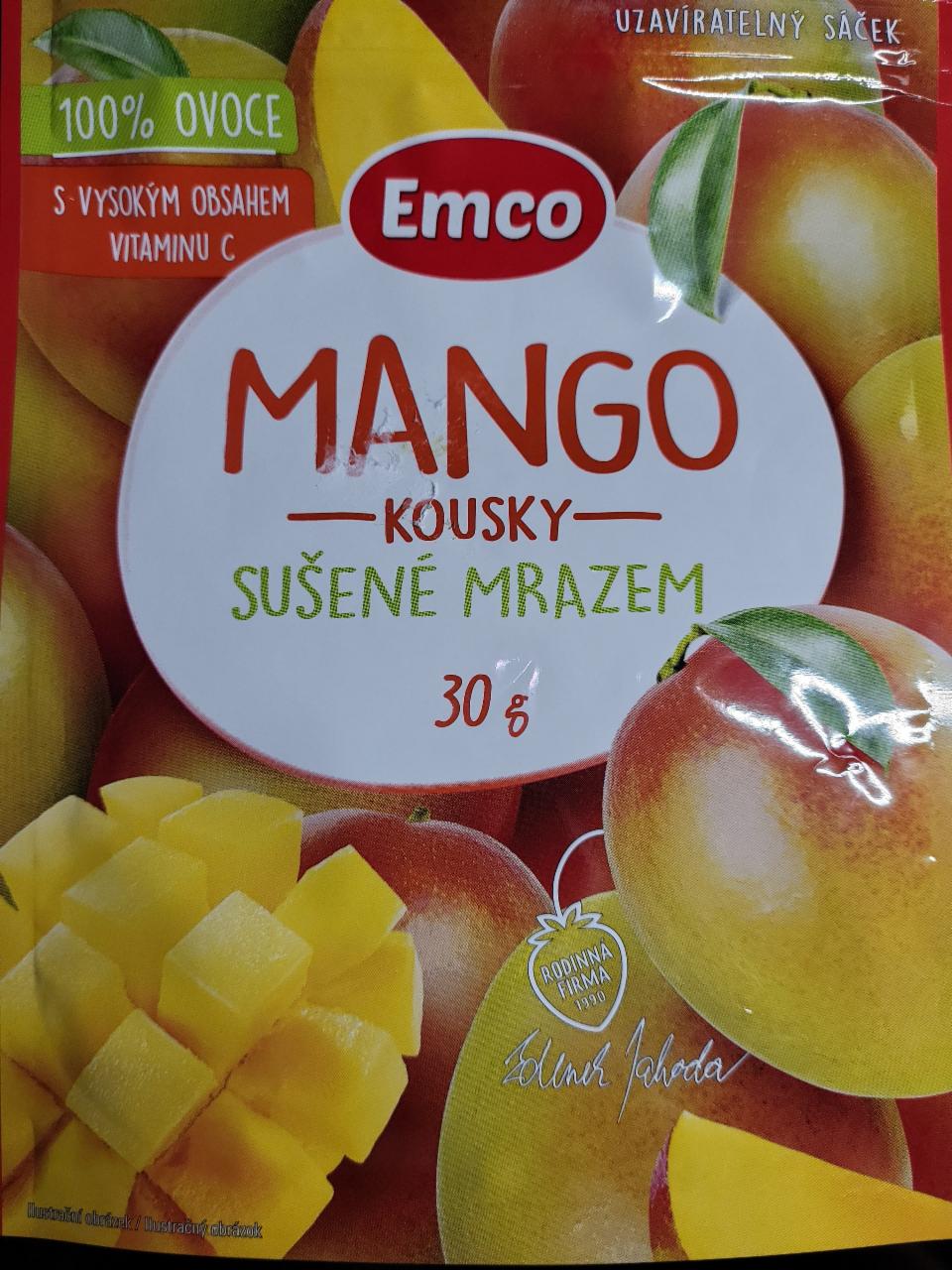 Fotografie - Mango kousky sušené mrazem Emco