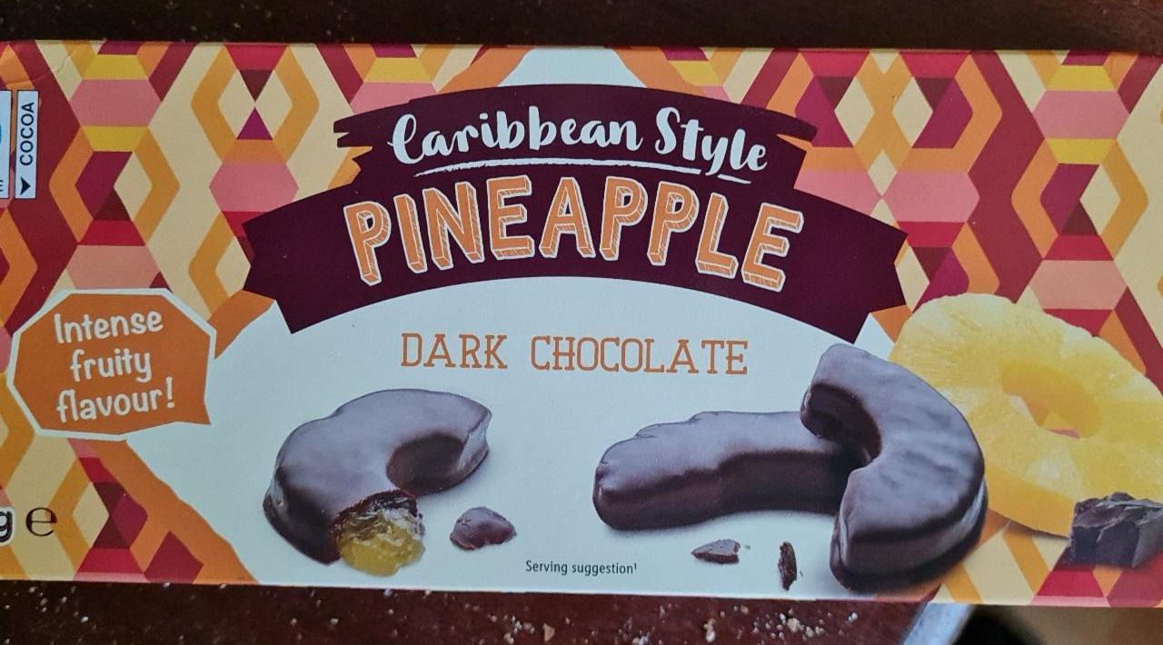 Fotografie - pineapple dark chocolate caribbean style