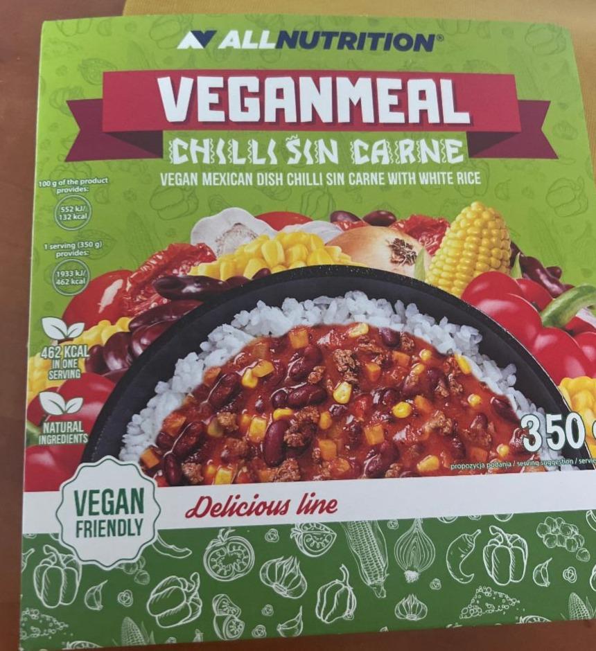 Fotografie - Veganmeal Chilli sin carne Allnutrition