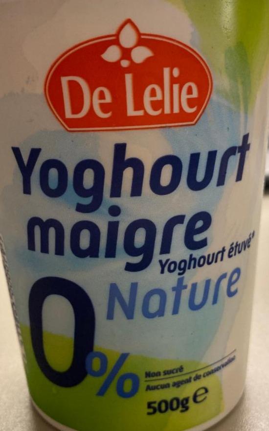 Fotografie - Magere yoghurt nature 0% De Lelie