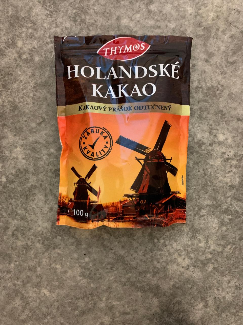 Fotografie - Holandské kakao Thymos kakaový prášok odtučnený